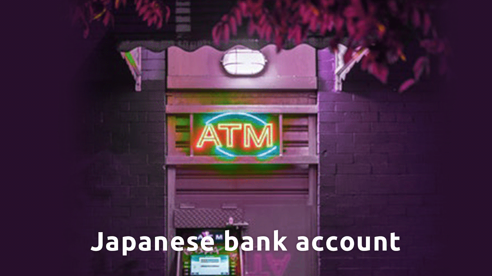 japanese bank acount